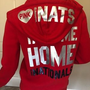 PINK Washington Nationals Hoodie Sz L